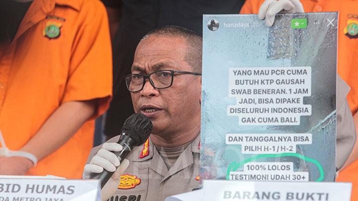 Penjualan Surat Vaksin dan Tes PCR Palsu Dibongkar Polda Metro