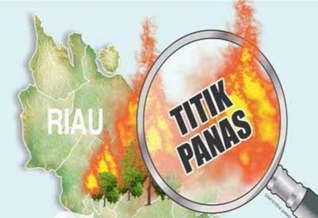 23 Titik Panas Terdeteksi di Provinsi Riau