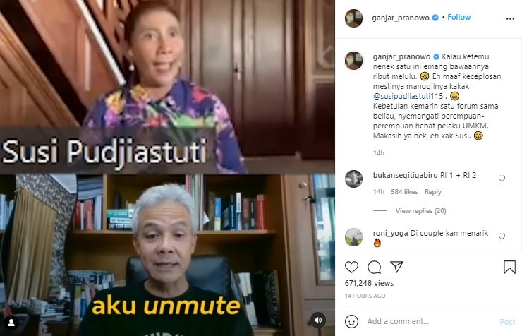 Dipanggil Nenek, Susi Meradang ke Ganjar