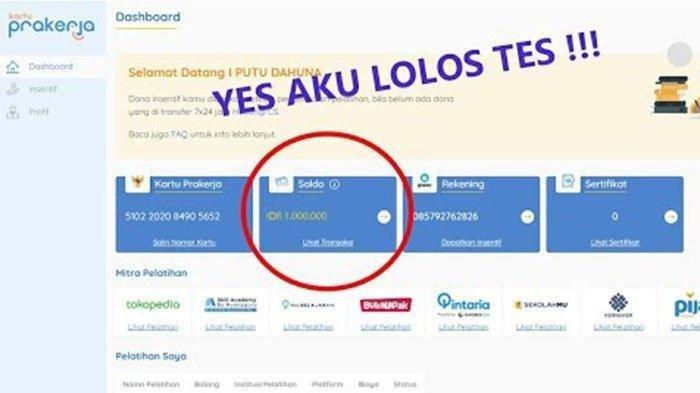 Mengetahui Lolos Kartu Prakerja atau Tidak, Begini Caranya