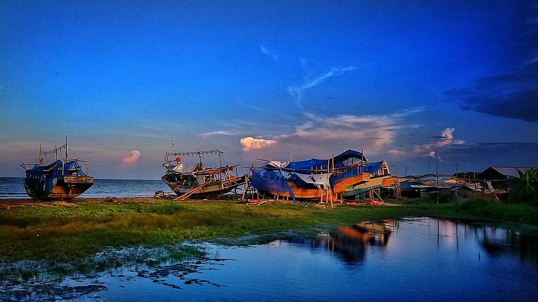 Sunset nan Memukau dari Pantai Dadap Indramayu