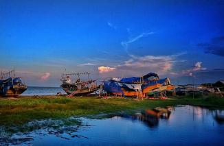 Sunset nan Memukau dari Pantai Dadap Indramayu