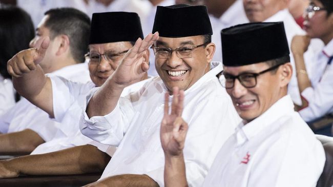 Opini Publik Tempatkan Prabowo, Sandiaga &amp; Anies Sebagai Capres Paling Disukai