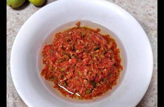 Gugah Selera dengan Sambalado Putiak Macang dengan Minyak Tanak