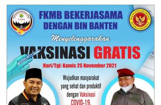 FKMB Gelar Vaksinasi Gratis di Ciledug, Tangerang