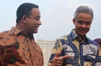 Ganjar dan Anies Adu Balap di Berbagai Survei Capres