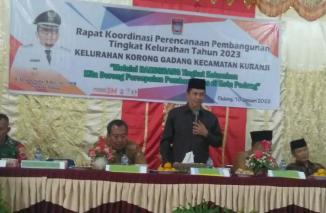 Rakorbang Kelurahan Korong Gadang Dihadiri Camat dan Anggota DPRD Provinsi