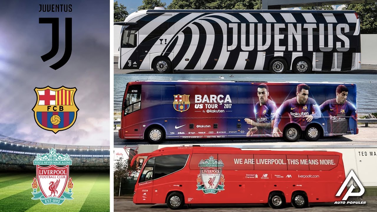 Mewahnya Bus Klub Sepakbola di Tanah Eropa