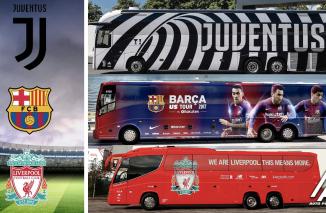 Mewahnya Bus Klub Sepakbola di Tanah Eropa