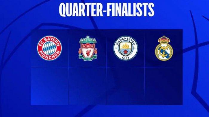 Liverpool, Munchen, Madrid &amp; City, Segel Tempat di Perempatfinal Liga Champions