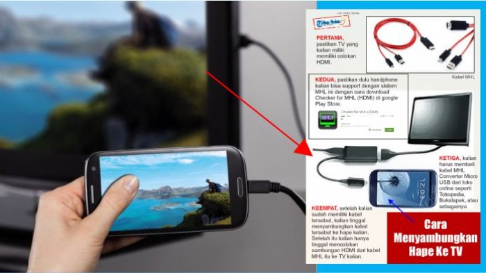 Cara Mudah Menghubungkan HP ke TV Tanpa Kabel &amp; WIFI