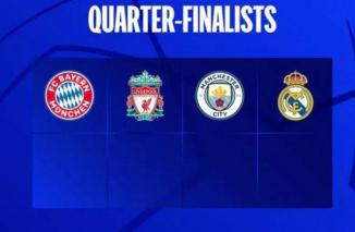 Liverpool, Munchen, Madrid & City, Segel Tempat di Perempatfinal Liga Champions