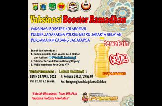 Bekerjasama dengan Kepolisian, IKM Jagakarsa Gelar Vaksinasi Booster