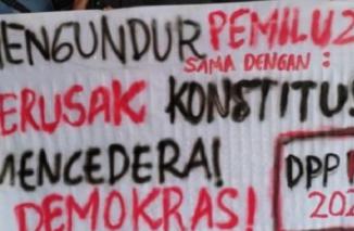 Mayoritas Publik di Tanah Air Tolak Penundaan Pemilu