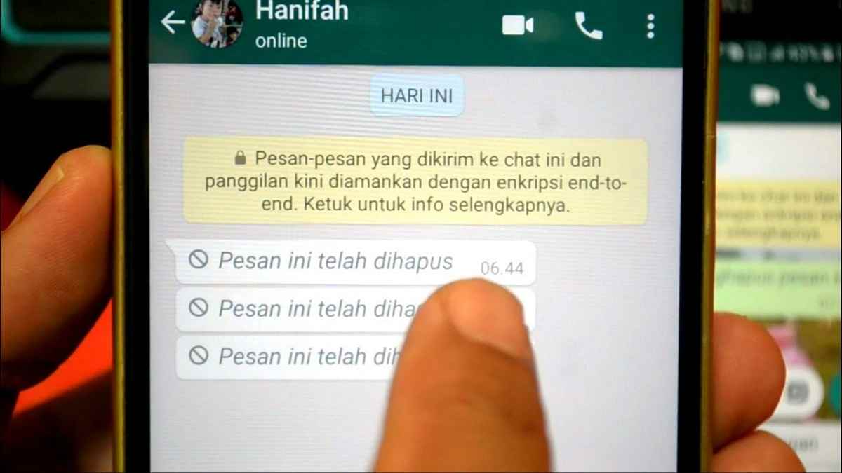 Pesan WhatsApp Sudah Lama Dihapus. Gampang Kok Dilihat Lagi