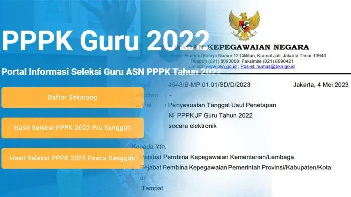 Penetapan Terbaru NI PPPK Guru Tahun 2022 di Wilayah Provinsi NTT Bagian 2