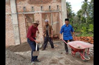 Pembangunan Pondok Pesantren Dinul Mubarak Kayu Mudo Masuk Tahapan Batagak Kudo - Kudo