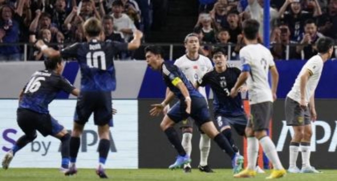 Kualifikasi Ketiga Piala Dunia 2026, Jepang Gulung China 7-0