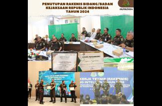 Kejati Maluku Peringkat Terbaik dalam Penutupan Rakernis RI Tahun 2024