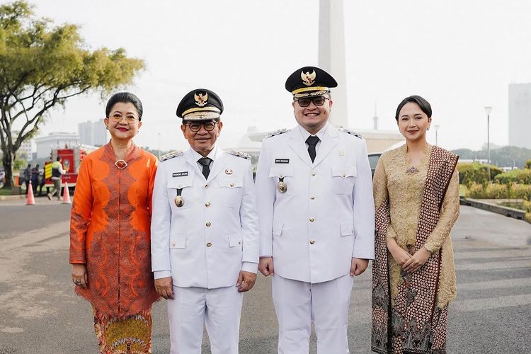 Pramono Anung dan Anak Dilantik Bersamaan, Intip Outifit Keluarganya