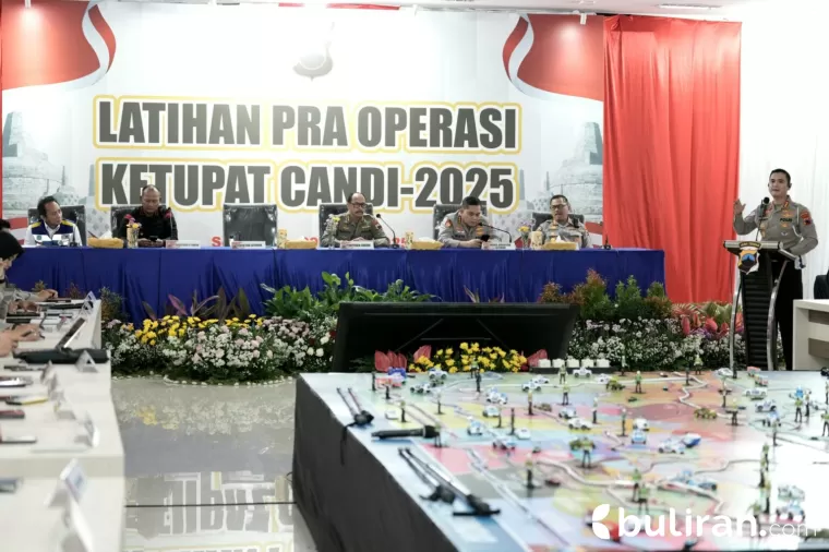 Polda Jateng Gelar Latpraops Ketupat Candi 2025, untuk Pengamanan Mudik Lebaran, Kamis (20/3/2025)