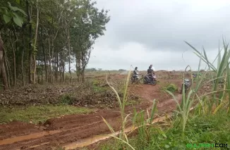 Lokasi pengelolaan lahan, patut diduga tanpa ada izin dari otoritas kehutan