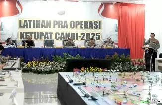 Polda Jateng Gelar Latpraops Ketupat Candi 2025, untuk Pengamanan Mudik Lebaran, Kamis (20/3/2025)