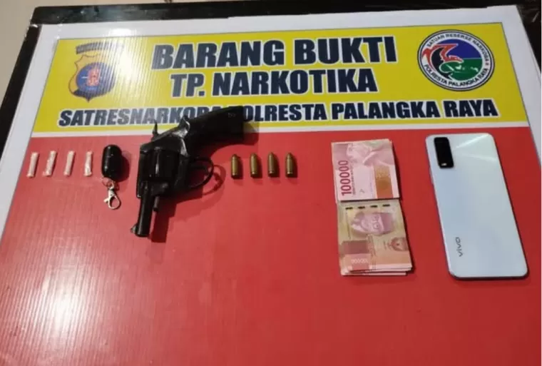 Barang Bukti Tangkapan Sabu di Palangkaraya, Kalteng
