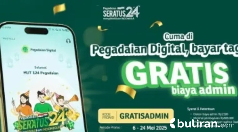 Promo Menarik dari Pegadaian Digital: Bebas Biaya Admin untuk Transaksi Gadai dan Angsuran.