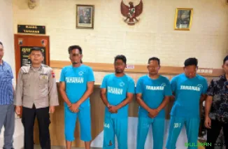 Tersangka aksi premanisme berkedok ormas GRIB JAYA.