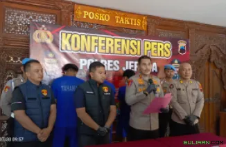 Kapolres Jepara AKBP Erick Budi Santoso saat Konferensi pers, Rabu (29/7/2025)