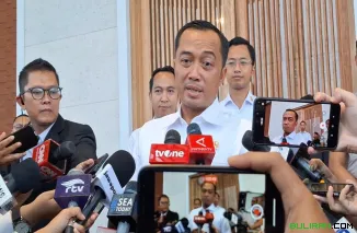 Menteri Sekretaris Negara (Mensesneg) Prasetyo Hadi saat ditemui di Kompleks Istana Kepresidenan, Jakarta Pusat, pada Kamis (28/8/2025).