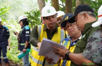 Bupati Jepara H. Witiarso Utomo meninjau sejumlah proyek pembangunan infrastruktur pada Selasa (7/10/2025).