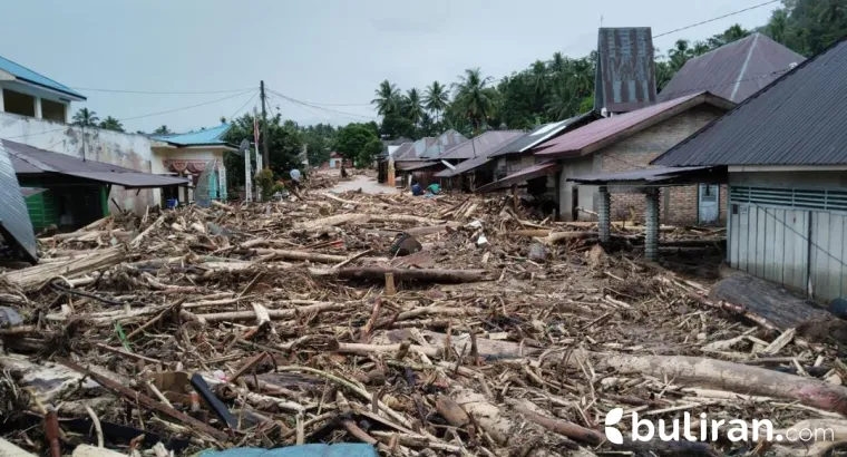 Banjir bandang di Tapanuli Selatan, Sumut.