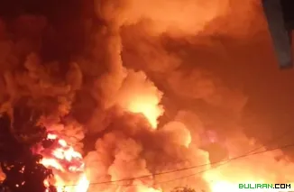 Kebakaran hebat di Gudang Penyimpanan PT Dua Kelinci, Pati.