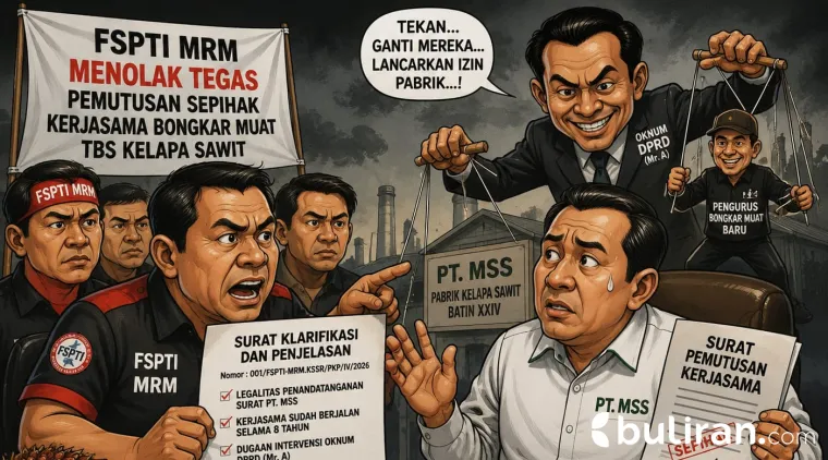 Cawe-cawe Bupati Berujung Pemutusan Kerjasama PT. MSS dengan Sertifikat Buruh FSPTI MRM