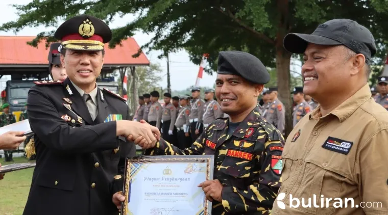 Banser Sijunjung Ukir Sejarah, Terima Penghargaan Kapolres pada HUT Bhayangkara ke-80