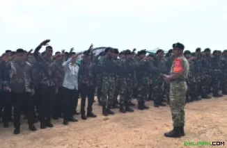 Danbrigif Tp. 39 Yuda Sancoyo gelar apel siaga Ground Breaking PSN Blok Masela   