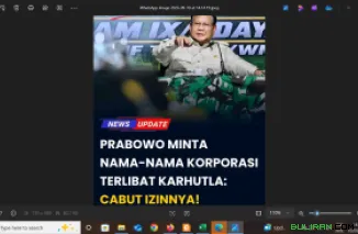 Prabowo Minta Nama-nama Korporasi Terlibat Karhutla: Cabut Izinnya!