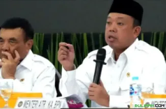 Menteri ATR/BPN pada Rakor Puncak Karhutla (7/9/2026)