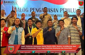 Hadiri Deklarasi Kampanye Damai Pemilu 2024, Dandim 1418/Mamuju  Ajak Seluruh Stakeholder Tetap Jaga Stabilitas Keamanan dan Ketertiban