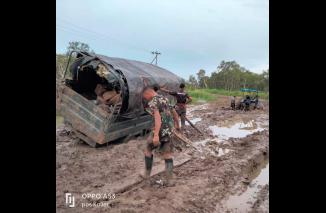 Dorlog Yang Penuh Perjuangan Untuk Melalui Wilayah Selatan Perbatasan RI-PNG