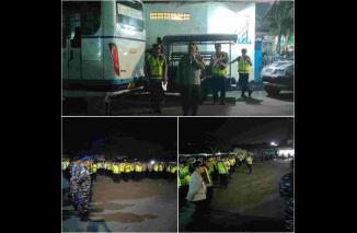 Memasuki malam kedua Sah-Sahan Warga PSHT 2024 Polresta Banyuwangi Lakukan Apel Gelar Pengamanan