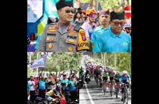 Forkopimda buka gelaran balap sepeda Tour de Banyuwangi Ijen (TDBI) 2024 etape ke 2 di Alas Purwo Banyuwangi