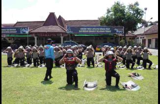 Jelang Pilkada 2024 Polres Mojokerto Kota Tingkatkan Kemampuan Dalmas