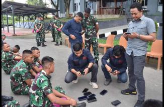Cegah Judi Online, Dandenma Pasmar 3 Laksanakan Jam Komandan