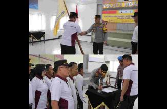 Pengukuhan Struktur Organisasi dan Susunan Pengurus Komite Olahraga Polri di Lingkungan Polres Nganjuk