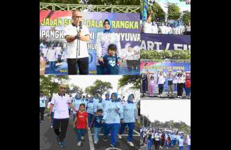 Jalan Sehat & Family Game, Meriahkan HUT Pangkalan TNI AL Banyuwangi Ke-53