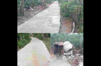 Lagi Lagi Proyek Rabat Beton Pekon Tri Budimakmur Yang Diduga Siluman Dan Hanya sebagai Syarat Mencari Keuntungan semata Tanpa Papan Informasi???