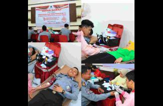Sambut Hari Pengayoman ke-79, Lapas Banyuwangi Gelar Kegiatan Donor Darah⠀